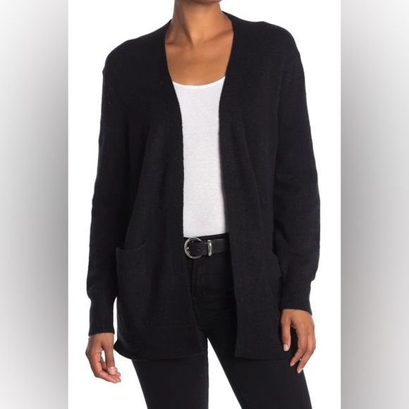 Madewell Sweaters - Madewell Cozy Walker Cardigan in True Black Size Small Alpaca Wool Blend